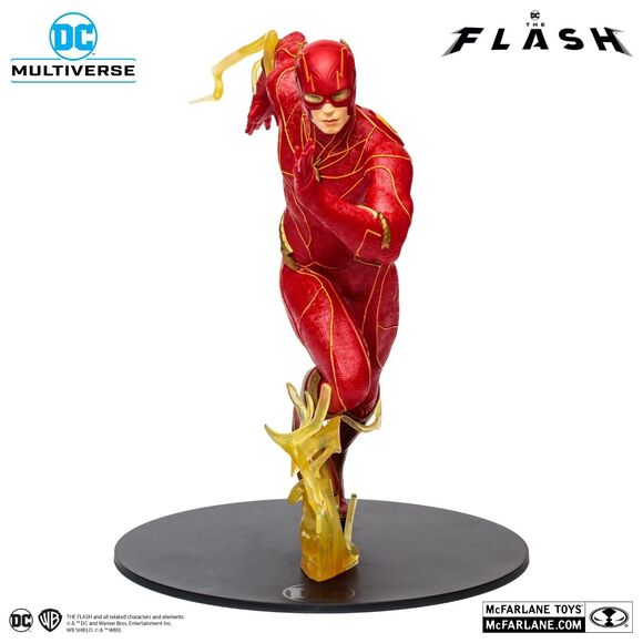 DC Multiverse THE FLASH Movie McFarlane Toys 12” Statue Lightning Running Pose - Picture 6 of 7